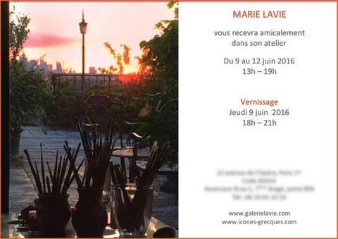 PORTES OUVERTES de l'atelier de l'artiste à Paris - du 9 au 12 juin 2016