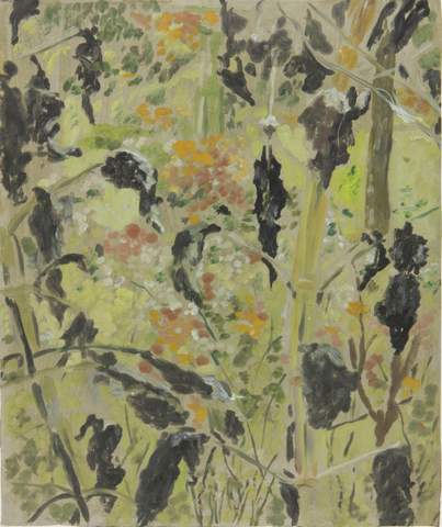 <em>Giverny 09</em>, huile sur vélin d'Arches, 25x30, 2016