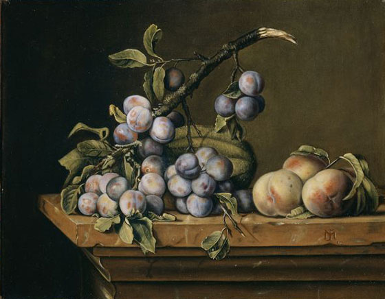 Nature morte aux prunes, d'apres Dupuis