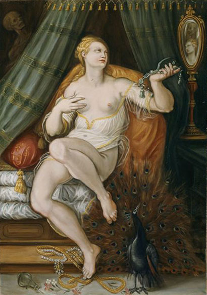 Allégorie de la vanité d'après Stradanus Jan van der Straet