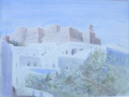 Côté Est, aquarelle 40x30 