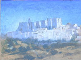 La ville blanche, pastel 40x30, 2011